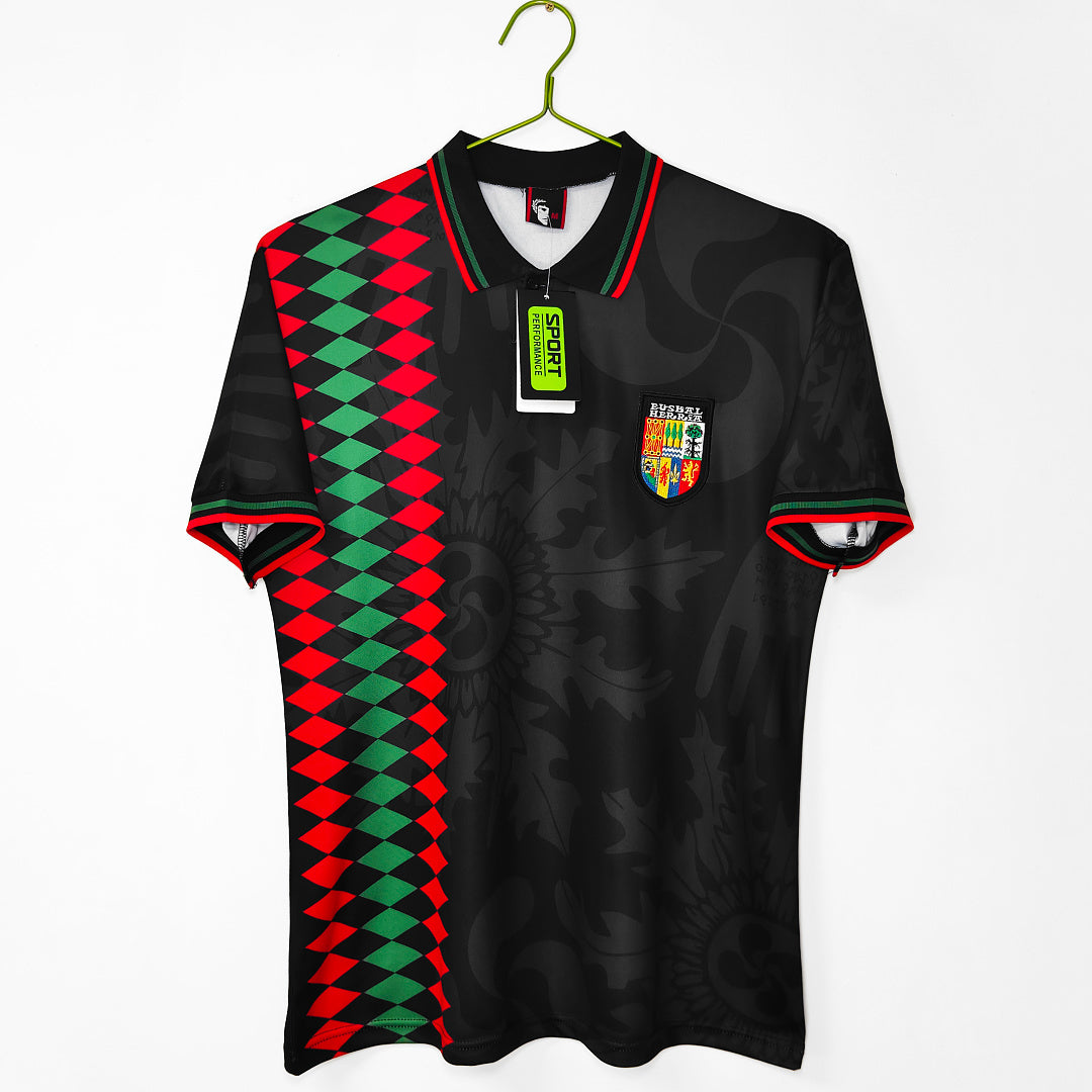 País Vasco 1994 Visitante Negro Retro