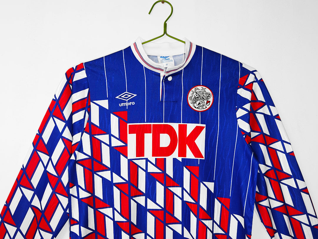 Ajax 1989/90 Visitante Manga Larga
