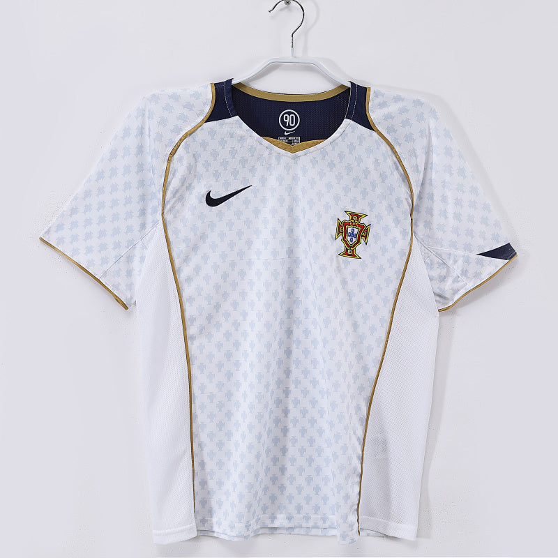 Portugal 2004 Visitante Blanco Retro