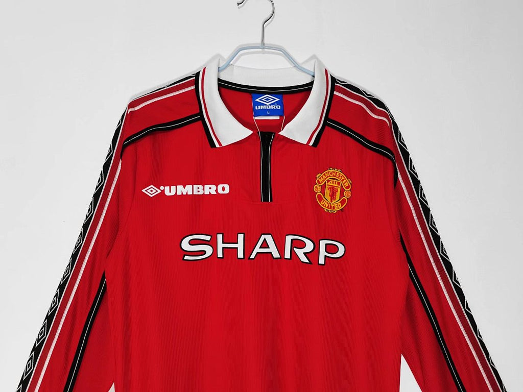 Manchester United 1998/99 Local Manga Larga