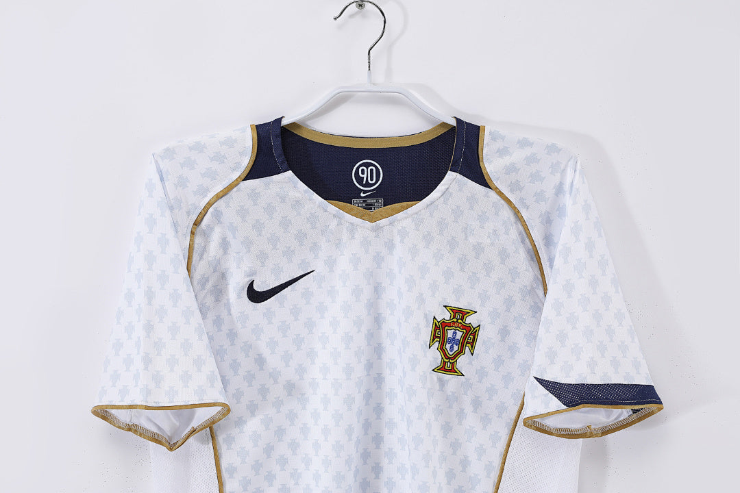 Portugal 2004 Visitante Blanco Retro