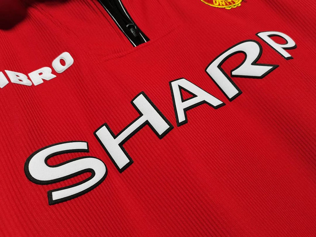 Manchester United 1998/99 Local Manga Larga