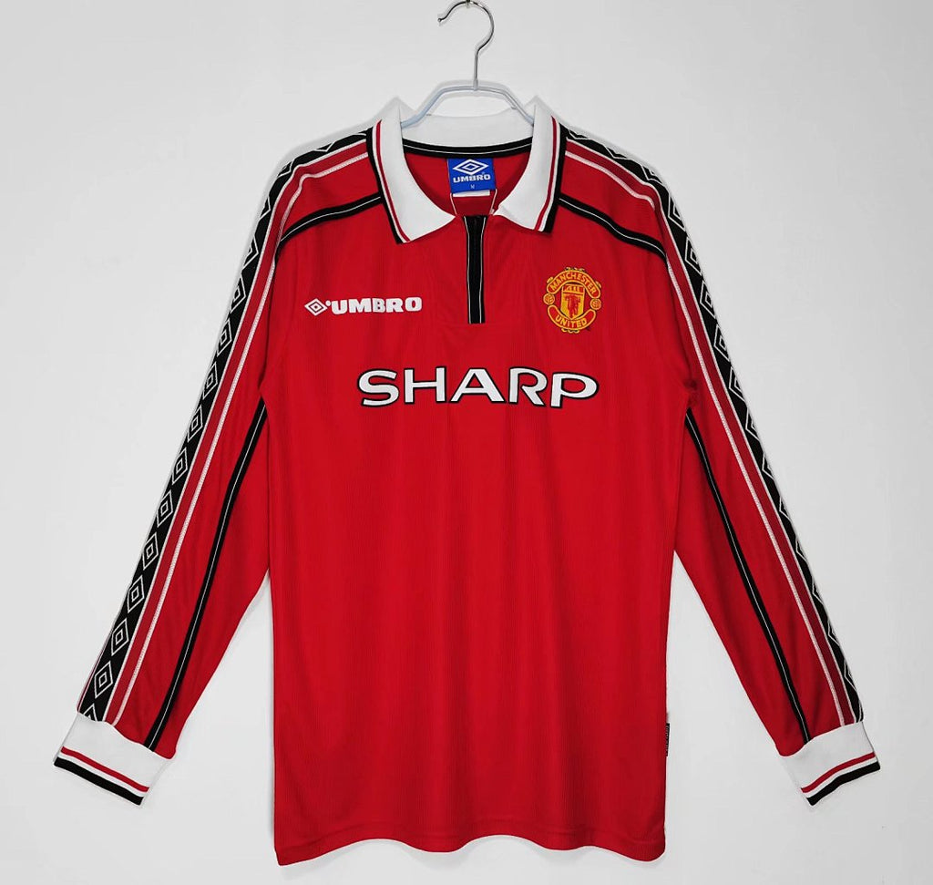 Manchester United 1998/99 Local Manga Larga