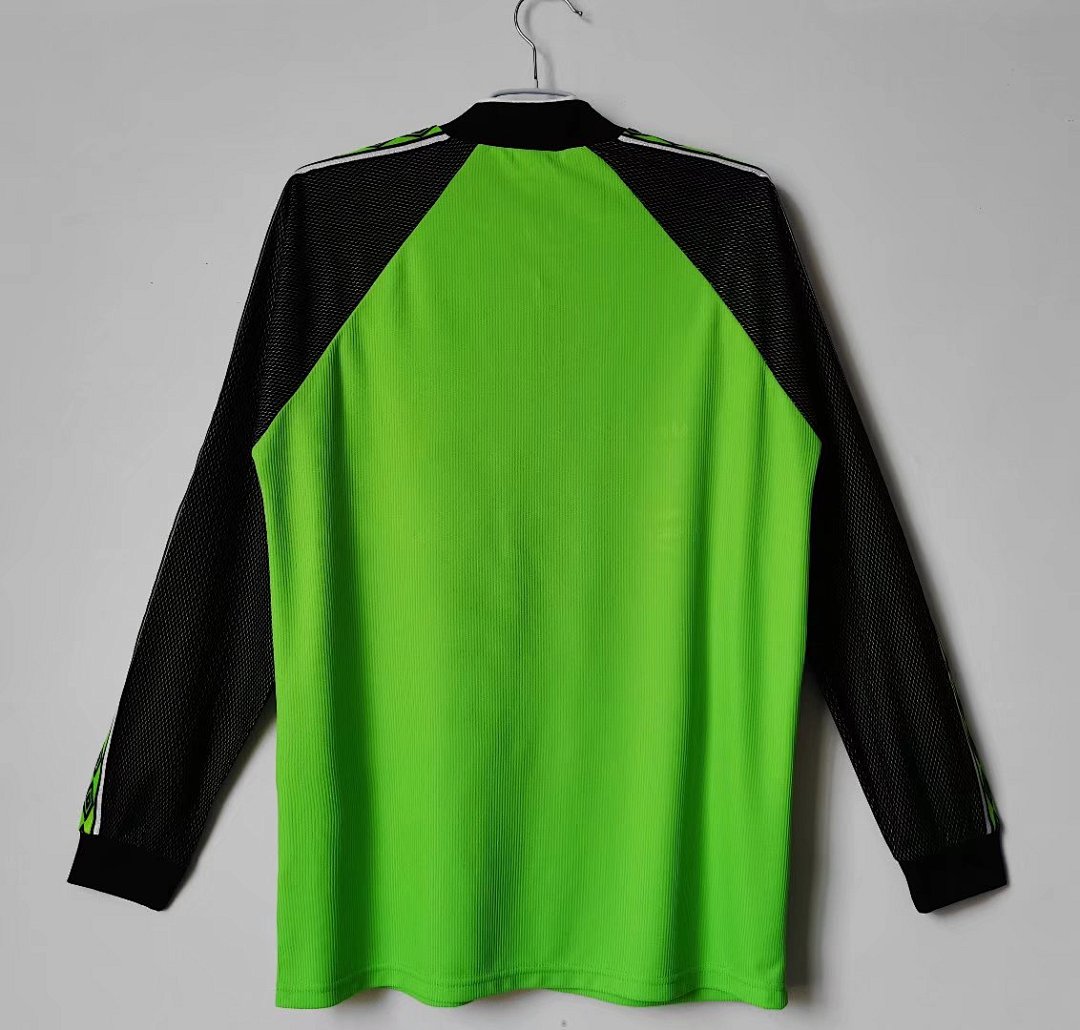 Manchester United 1998/99 Portero Manga Larga Verde