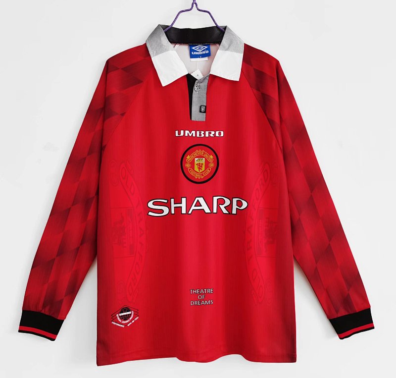 Manchester United 1996/97 Local Manga Larga