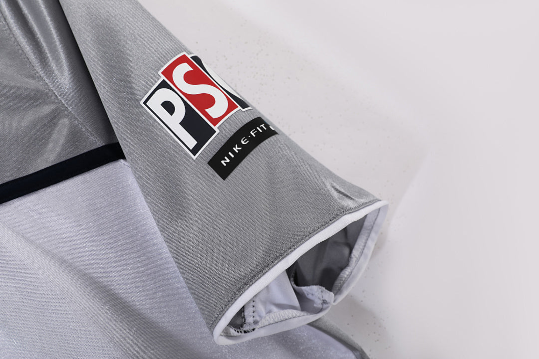 PSG 2000/01 Visitante Gris Cuello Polo