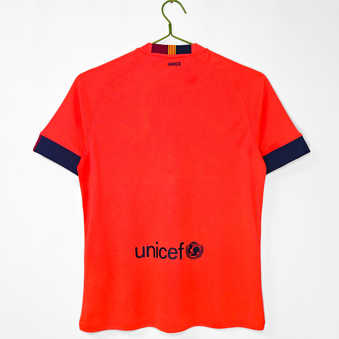 Barcelona 2014/15 Visitante Rojo Anaranjado