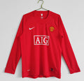 Manchester United 2007/08 Local Manga Larga Versión Liga