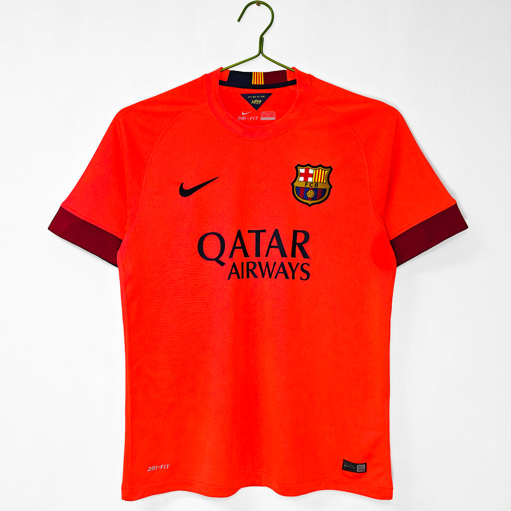 Barcelona 2014/15 Visitante Rojo Anaranjado
