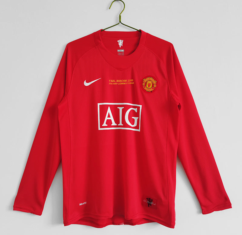 Manchester United 2007/08 Local Manga Larga Champions League