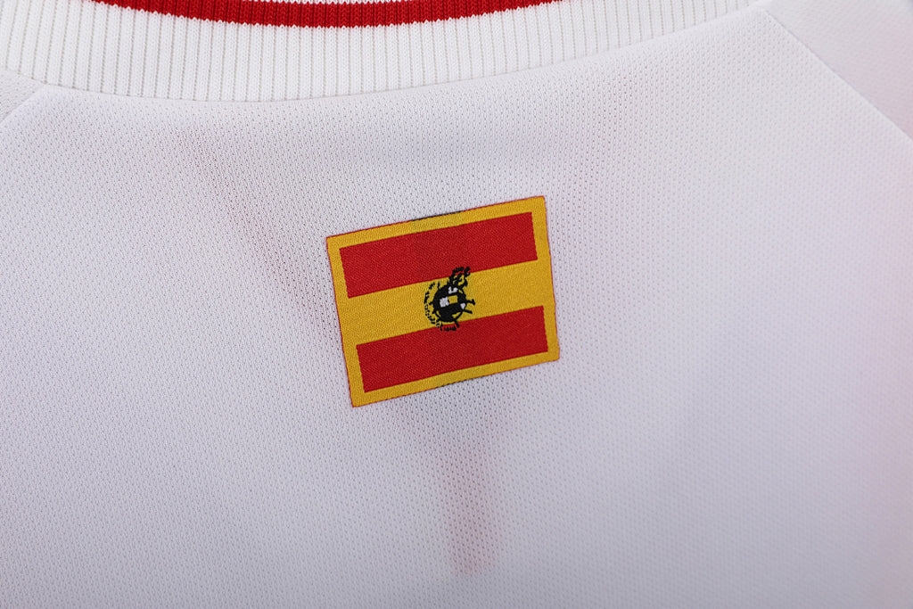 España 1996 Segunda Visitante Blanco Retro