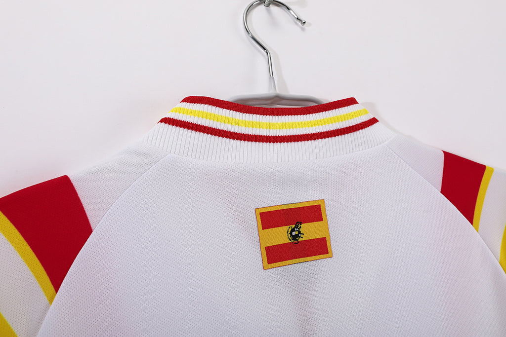 España 1996 Segunda Visitante Blanco Retro