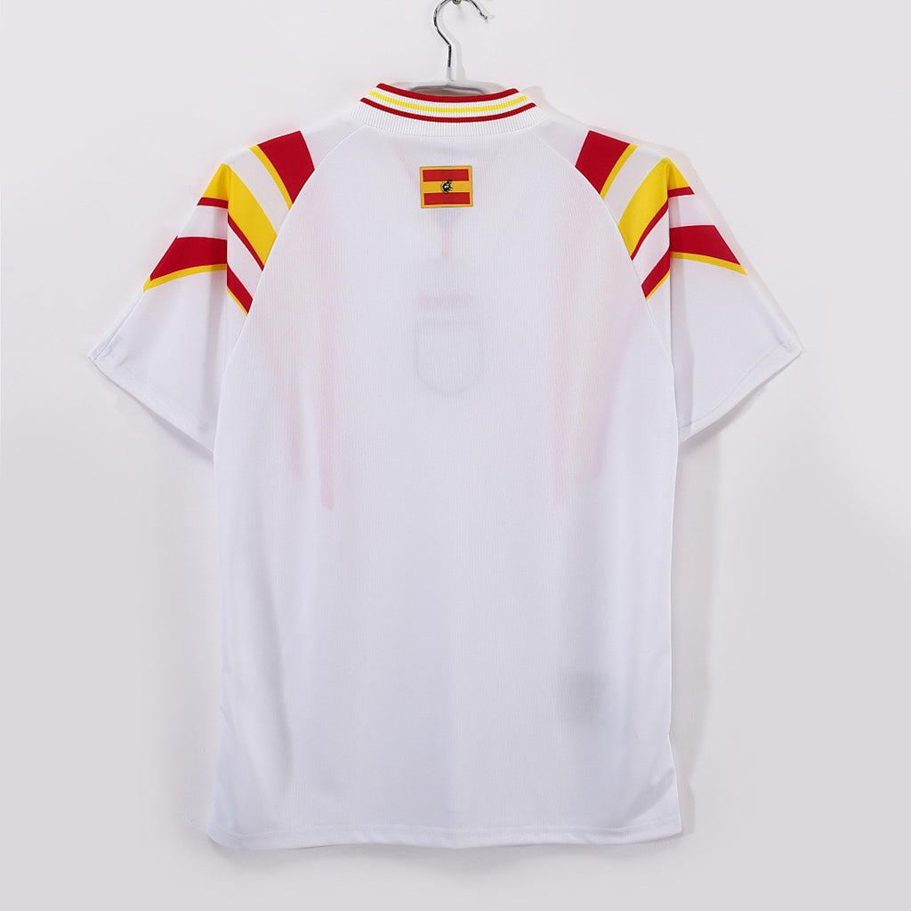 España 1996 Segunda Visitante Blanco Retro