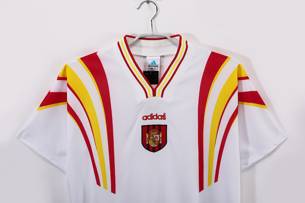 España 1996 Segunda Visitante Blanco Retro