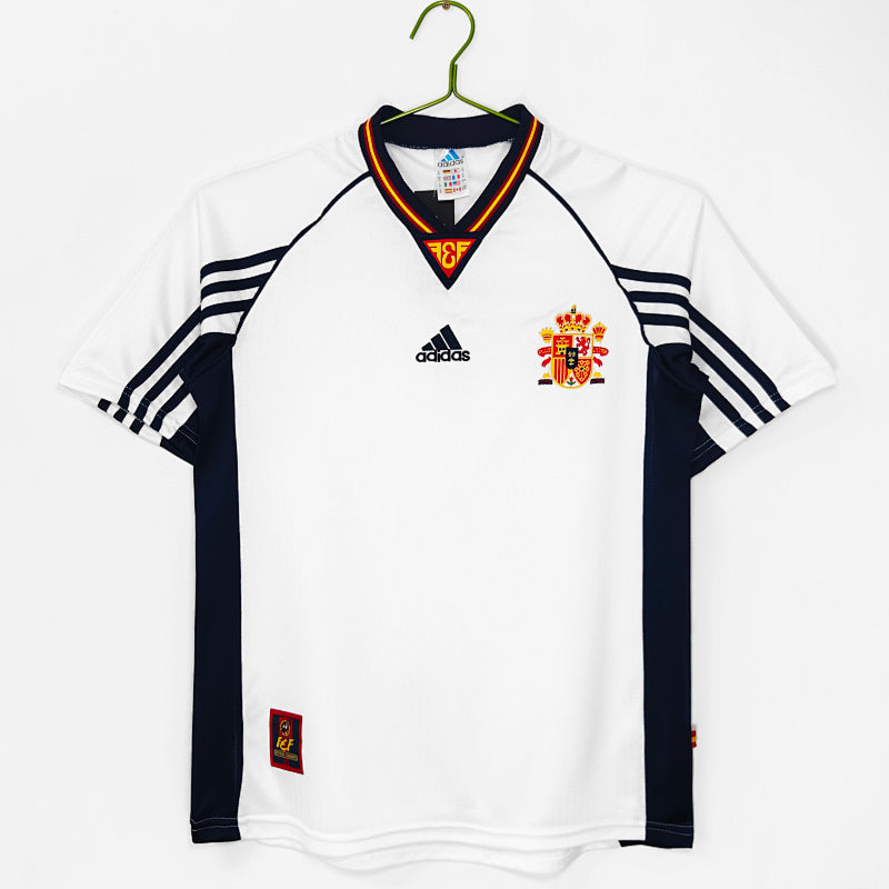 España 1998 Visitante Blanco Retro