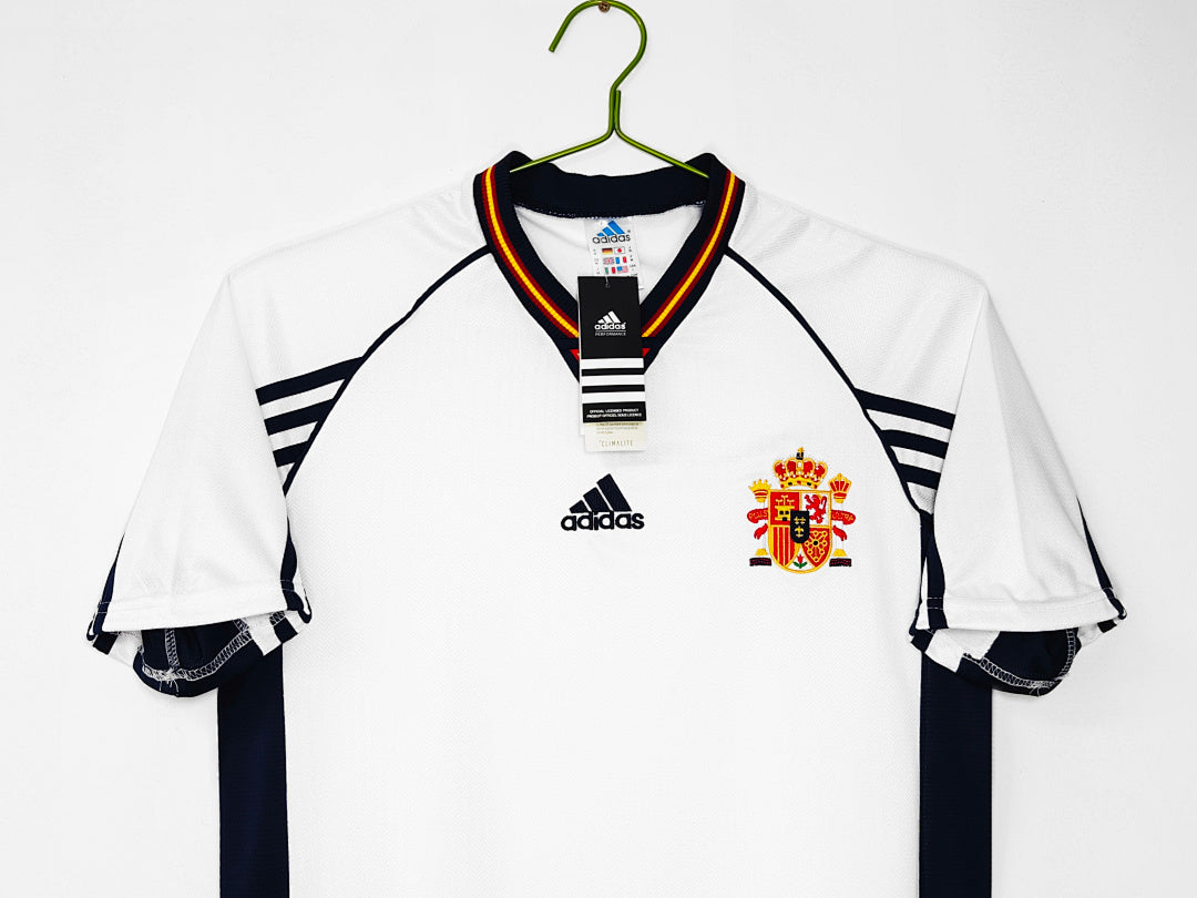 España 1998 Visitante Blanco Retro