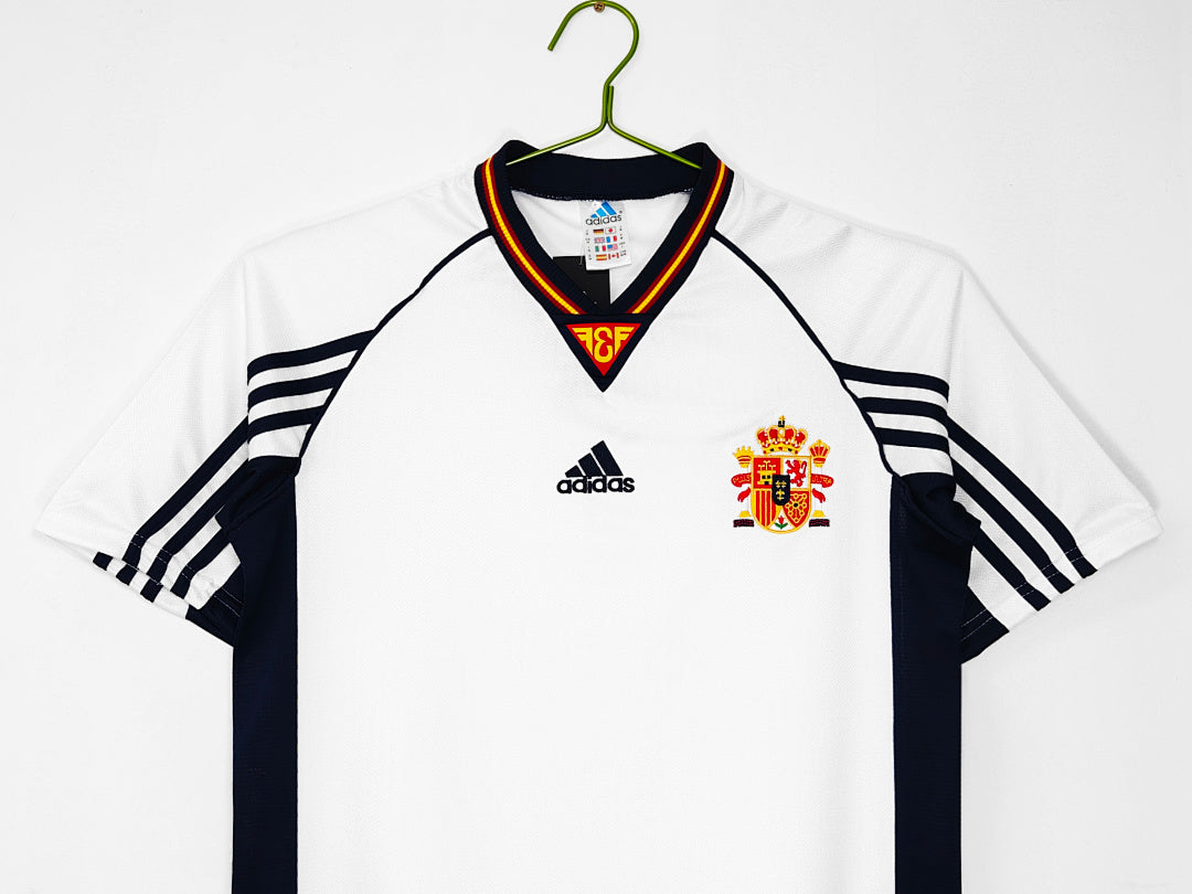 España 1998 Visitante Blanco Retro