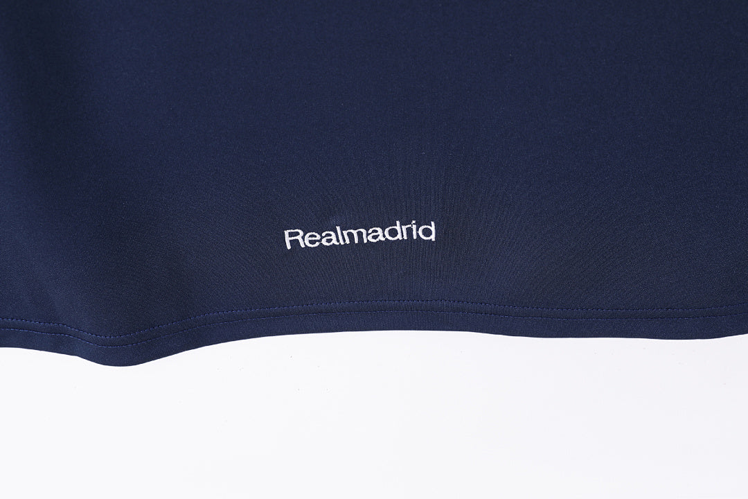 Real Madrid 2005/06 Visitante Manga Larga Azul Rey