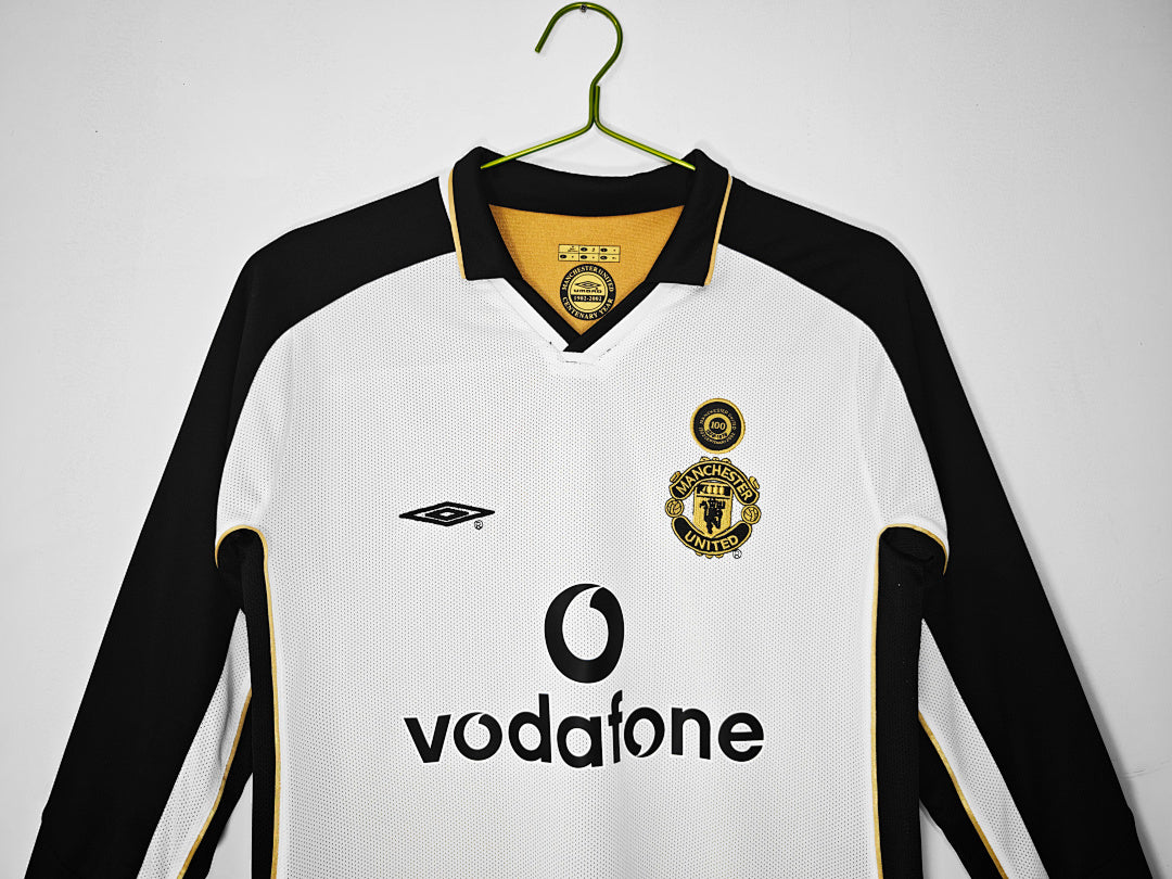 Manchester United Manga Larga Edición Conmemorativa Retro Centenario