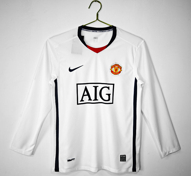 Manchester United 2008/09 Visitante Manga Larga