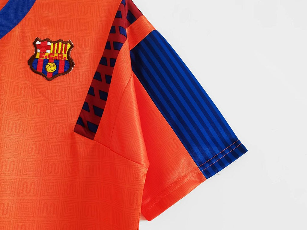 Barcelona 1991/92 Visitante Naranja
