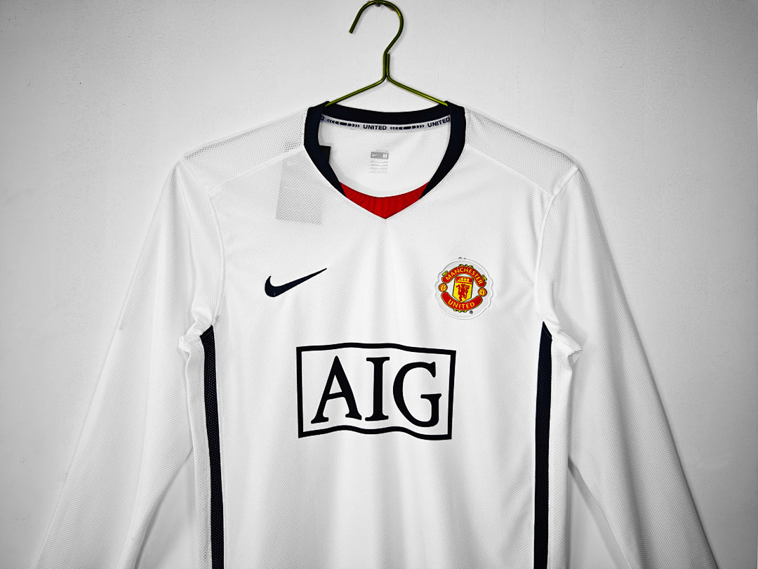 Manchester United 2008/09 Visitante Manga Larga