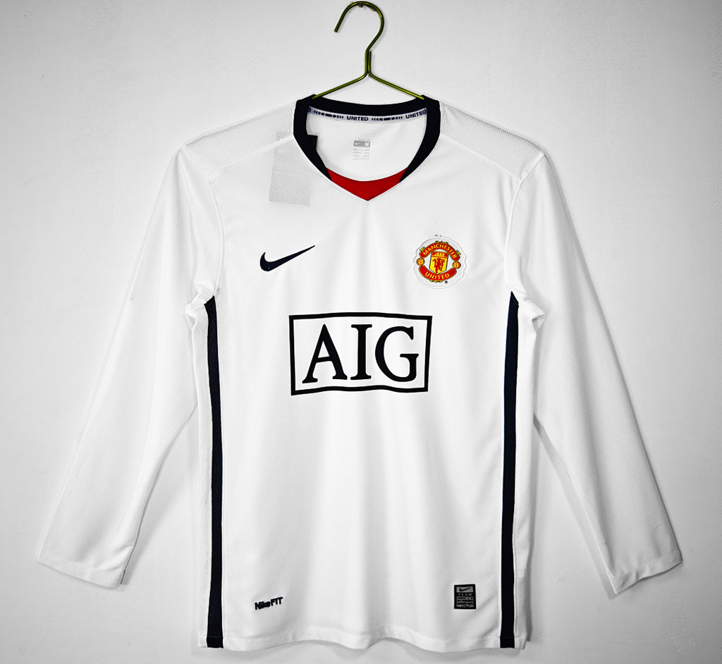 Manchester United 2008/09 Visitante Manga Larga