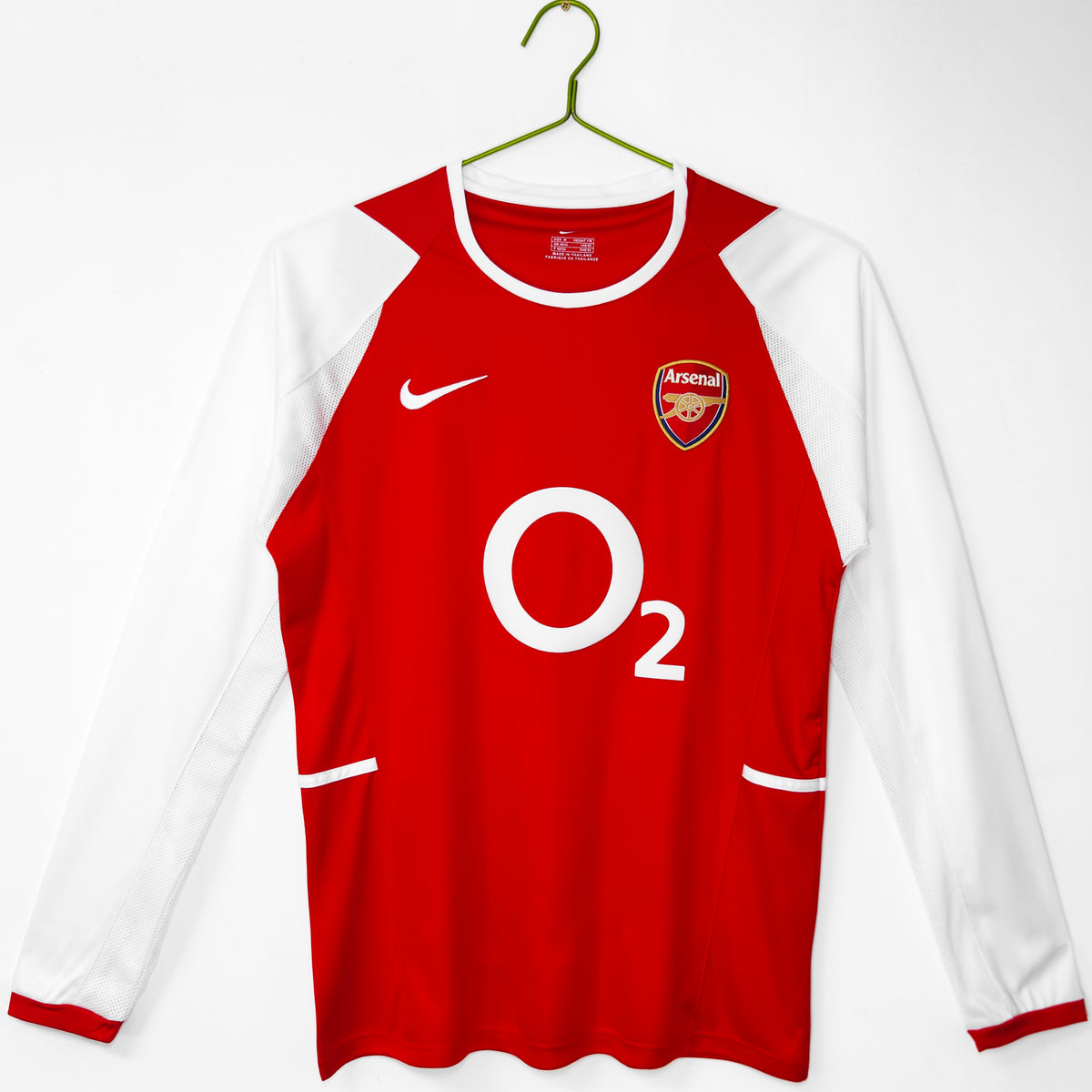 Arsenal 2002/04 Local Manga Larga Retro