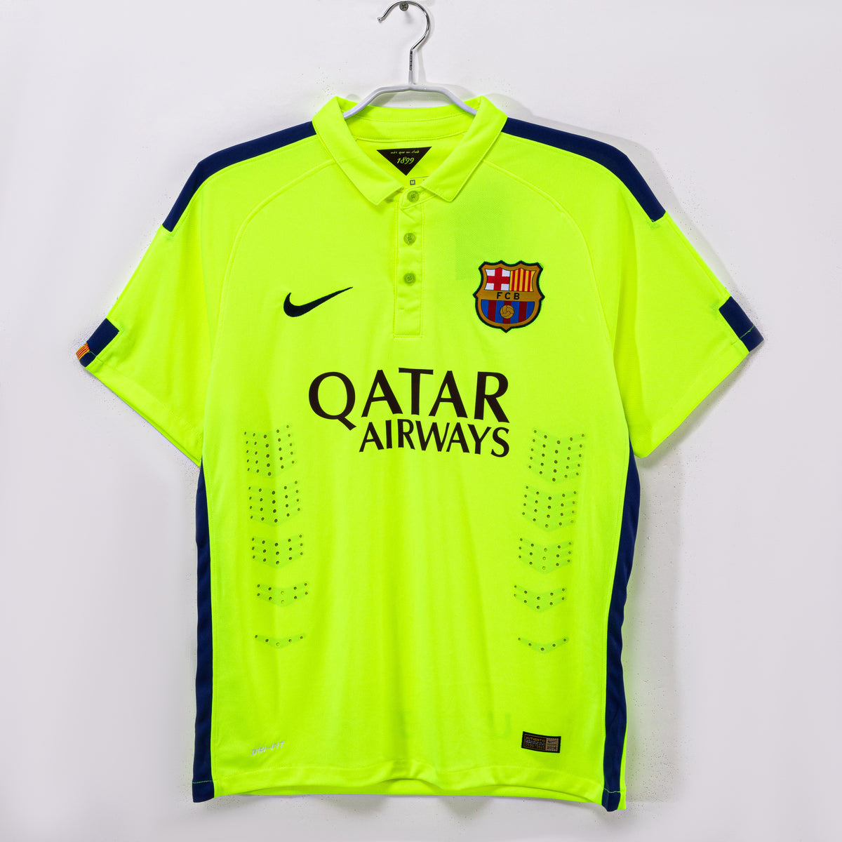 Barcelona 2014/15 Segunda Visitante Verde Flúor