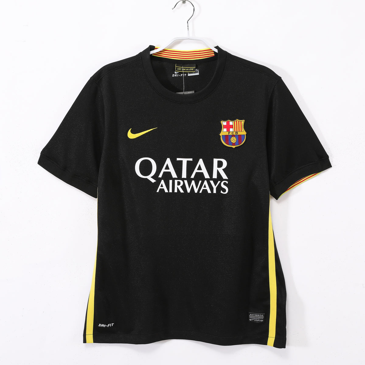 Barcelona 2013/14 Segunda Visitante Negro Retro