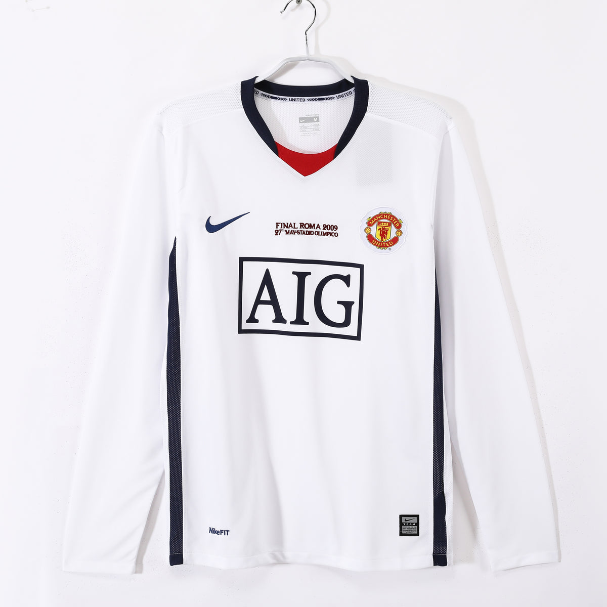 Manchester United 2008/09 Visitante Manga Larga Champions League