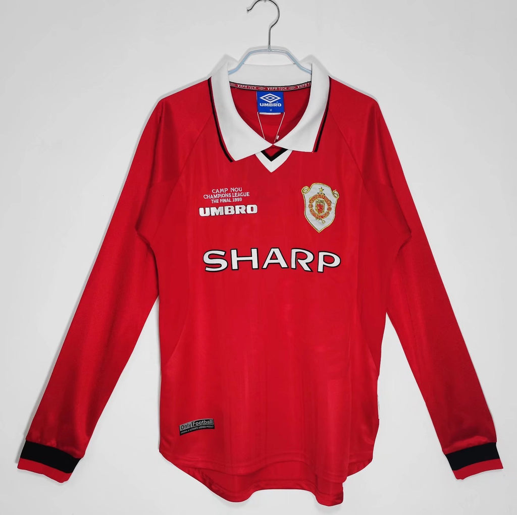 Manchester United 1999/00 Local Manga Larga