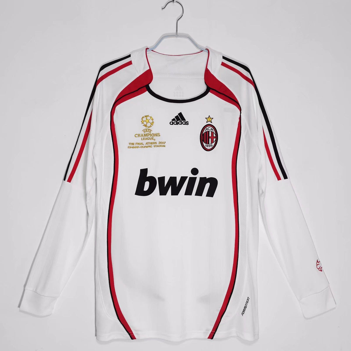 AC Milan 2006/07 Visitante Manga Larga