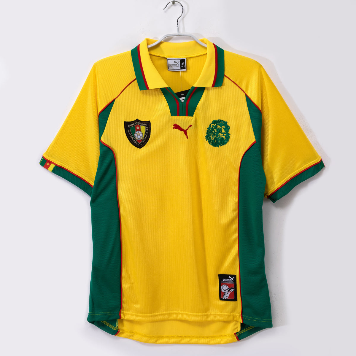 Camerún 1998/99 Visitante Amarillo Retro