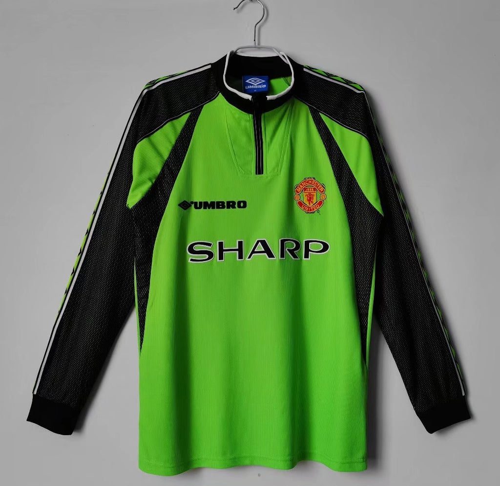 Manchester United 1998/99 Portero Manga Larga Verde