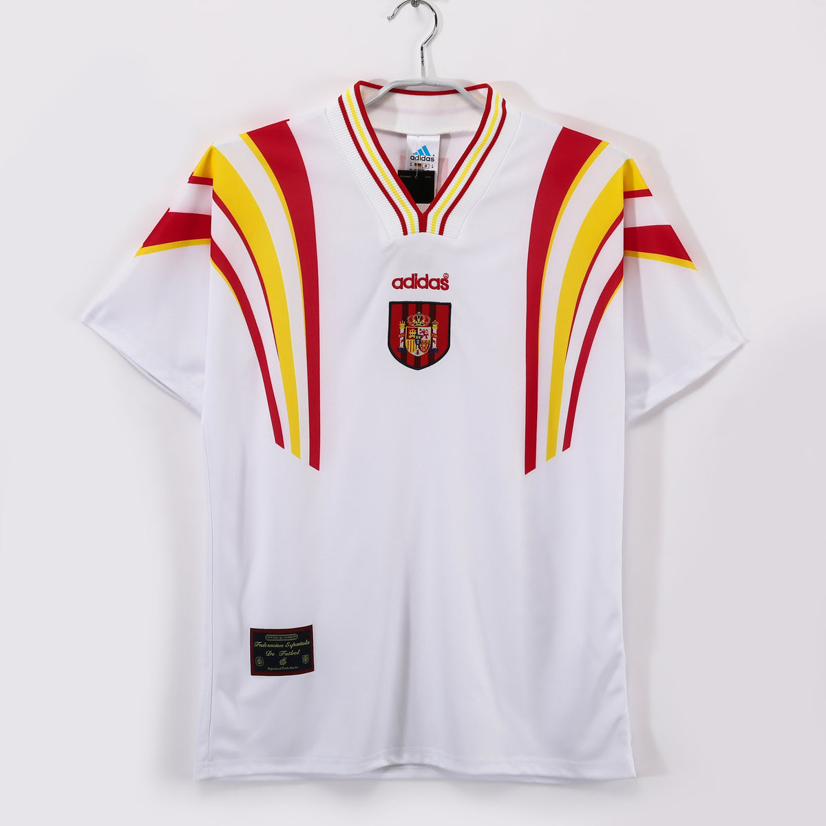 España 1996 Segunda Visitante Blanco Retro