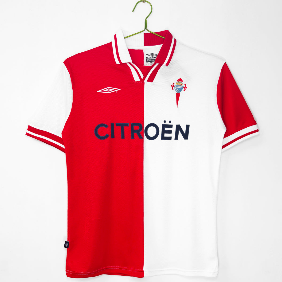 Celta de Vigo 2001/02 Segunda Visitante Rojo y Blanco
