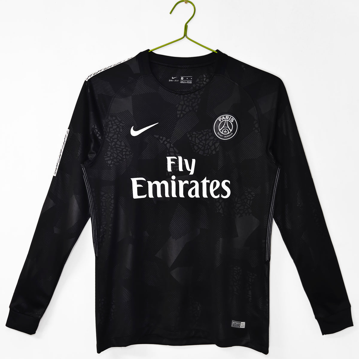 PSG 2017/18 Segunda Visitante Manga Larga Negro