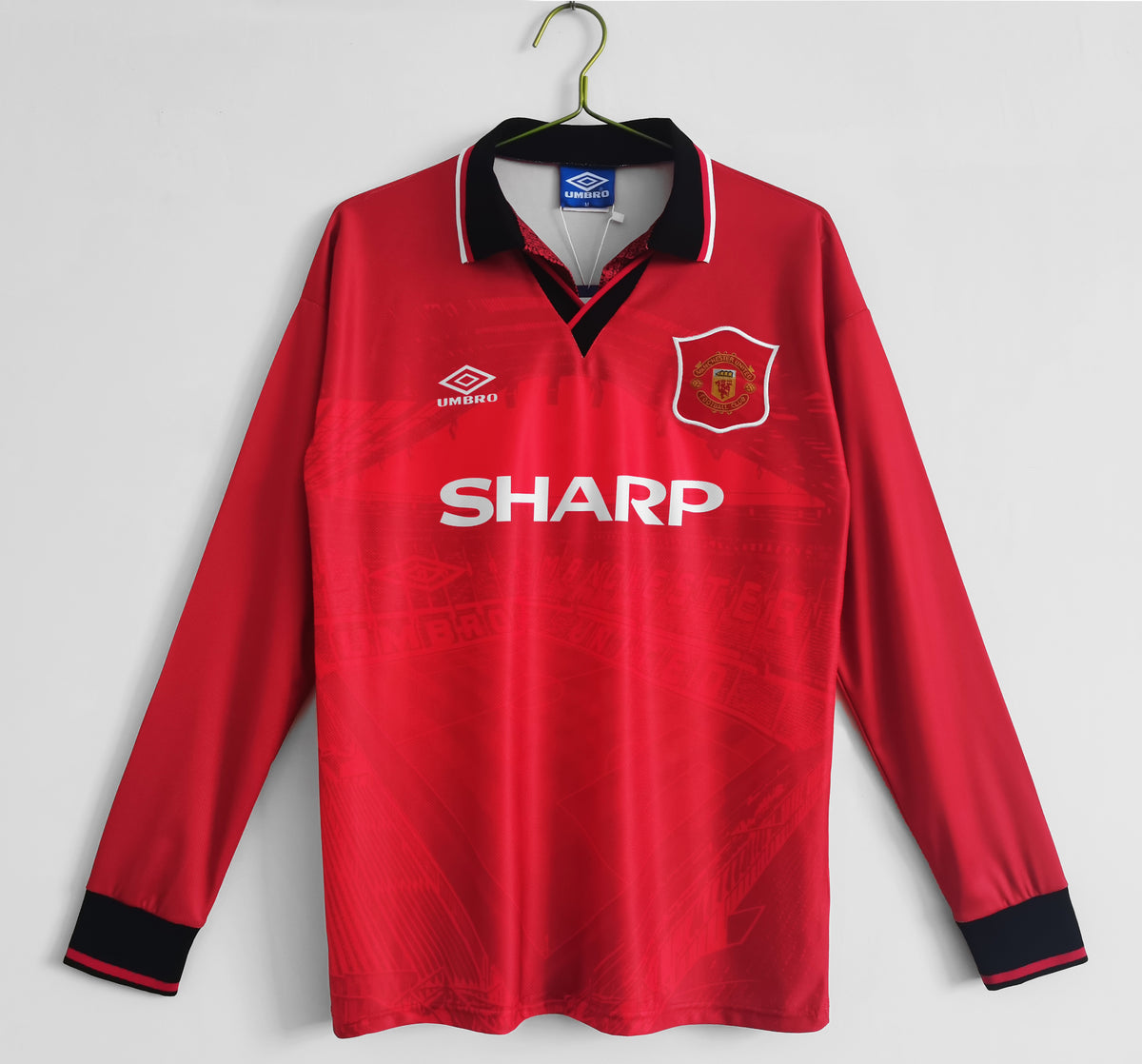 Manchester United 1994/96 Local Manga Larga